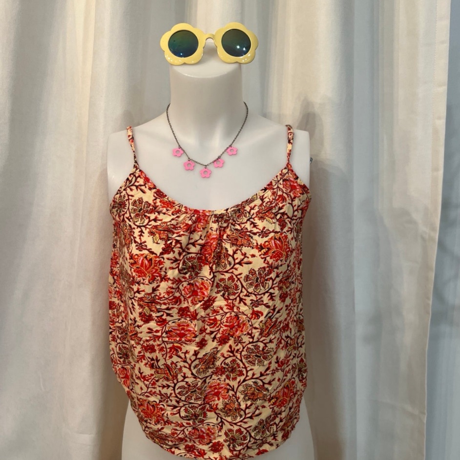 Joie Swing Tank Size Sp Floral Lightweight Bohemian Shirt